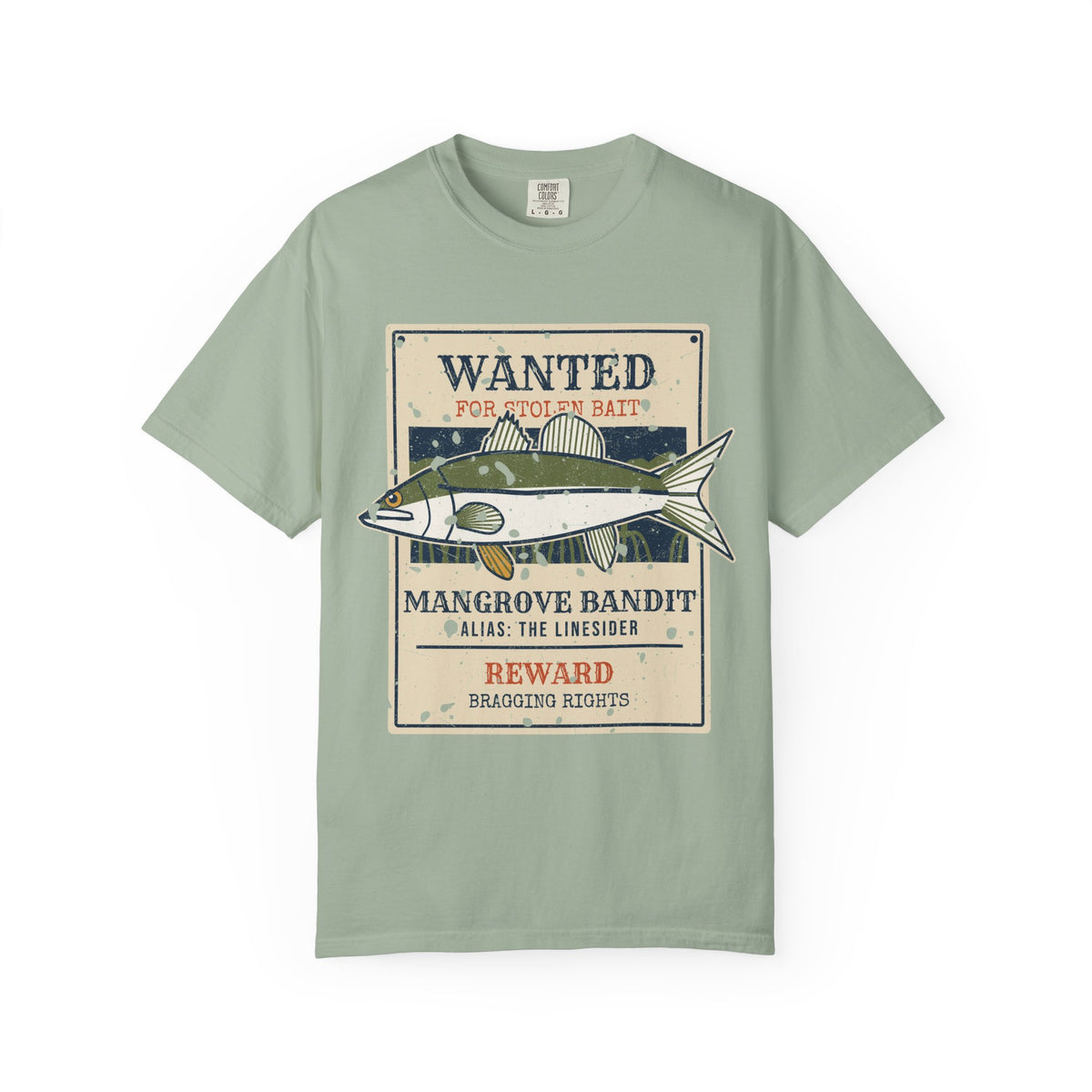 Mangrove Bandit Snook Wanted Poster Tee