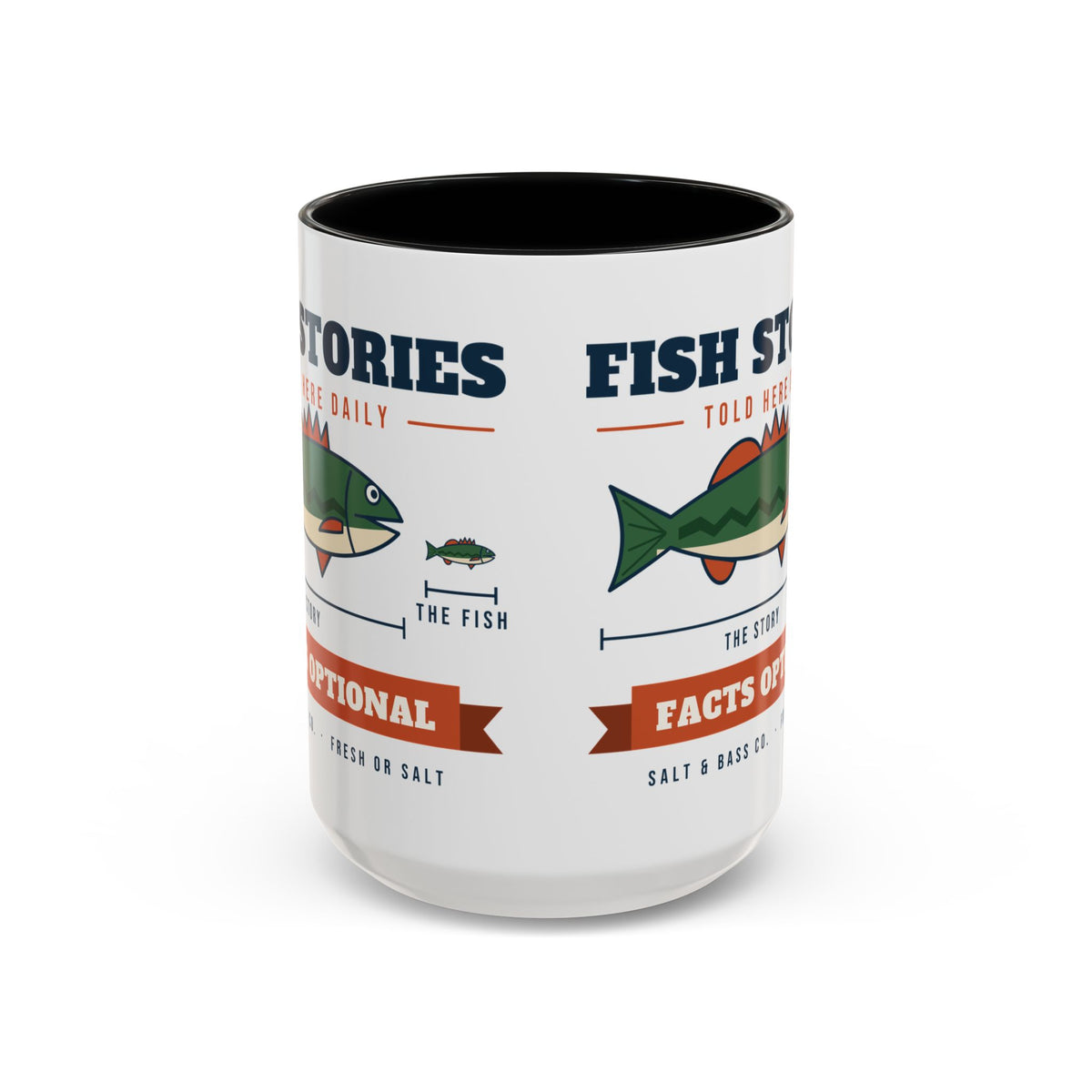 Fish Stories, Facts Optional Mug