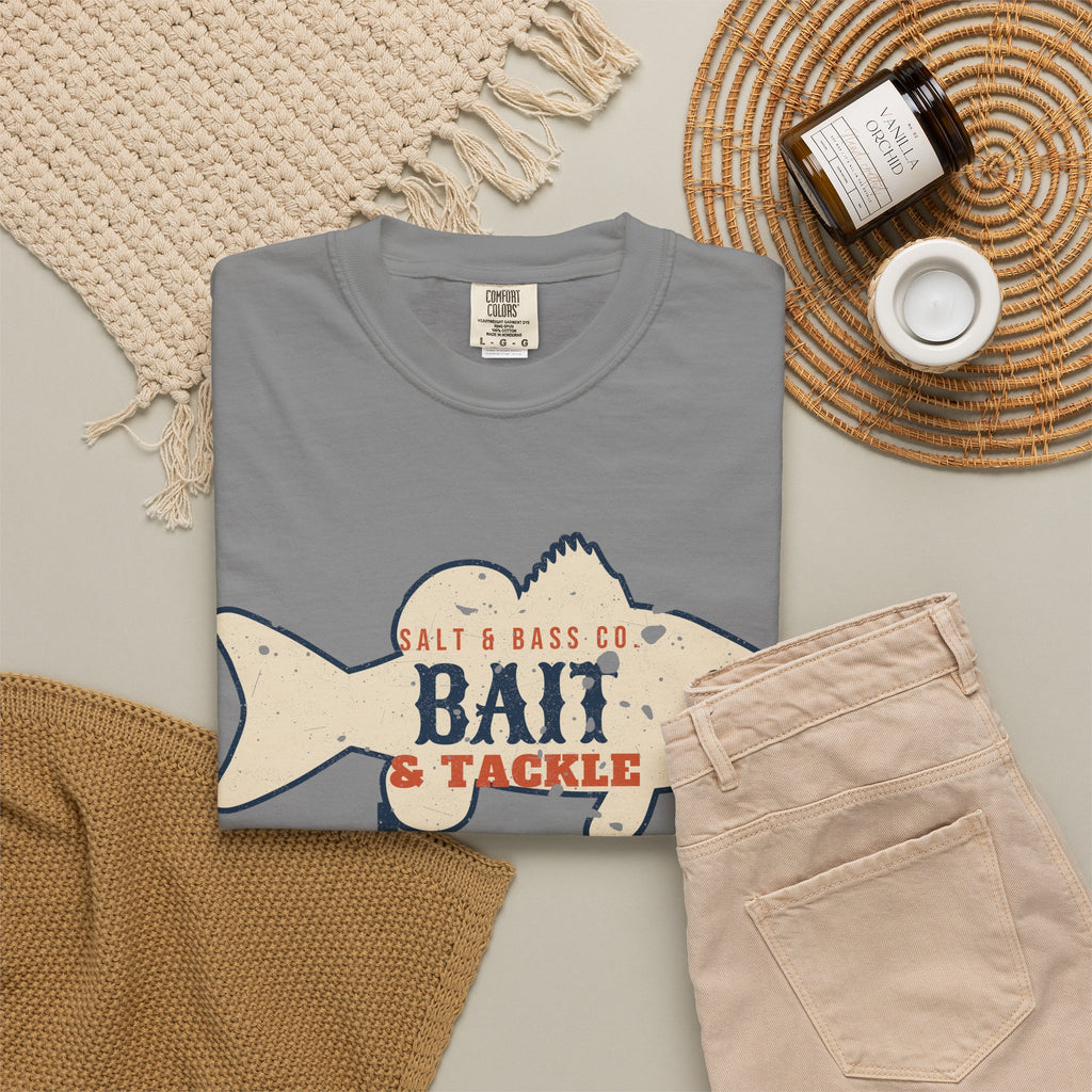 Salt & Bass Co. Bait & Tackle Vintage Sign Tee
