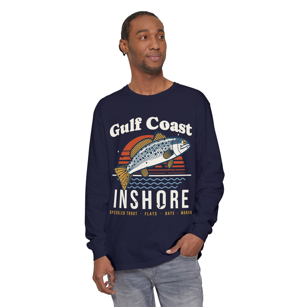 Gulf Coast Speckled Trout Long Sleeve Fishing Shirt
