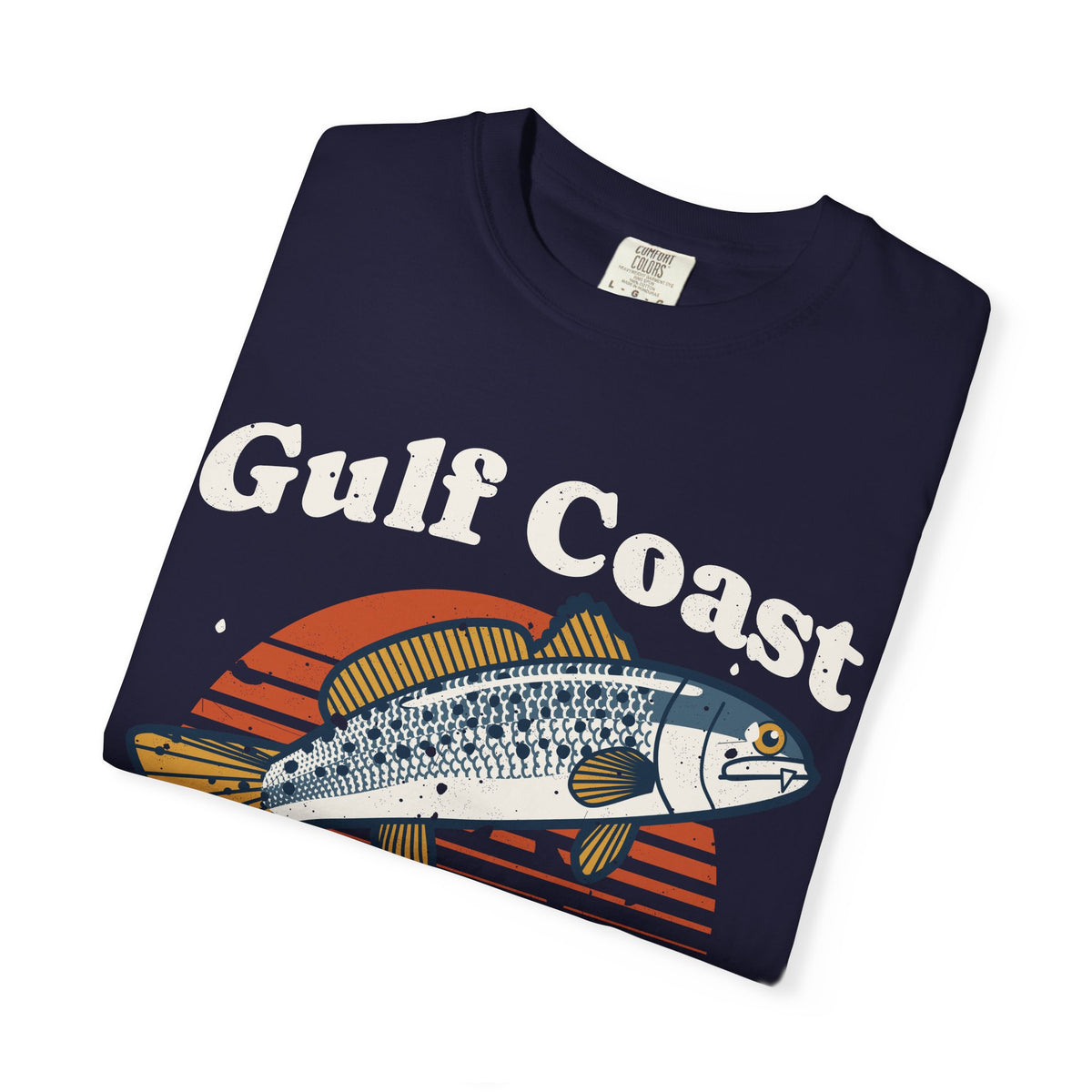 Gulf Coast Inshore Speckled Trout Retro Sunset Tee
